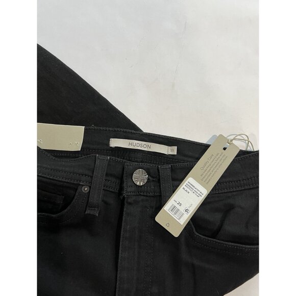 Hudson Barbara High-Rise Bootcut Jean w/ Flap in Black - Picture 7 of 7